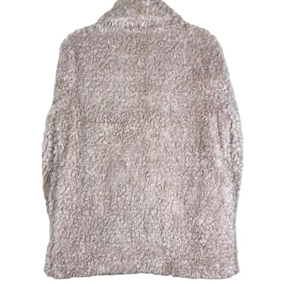 NVLT Reversible Faux Shearling Jacket in Nude, Large - Picture 2 of 12